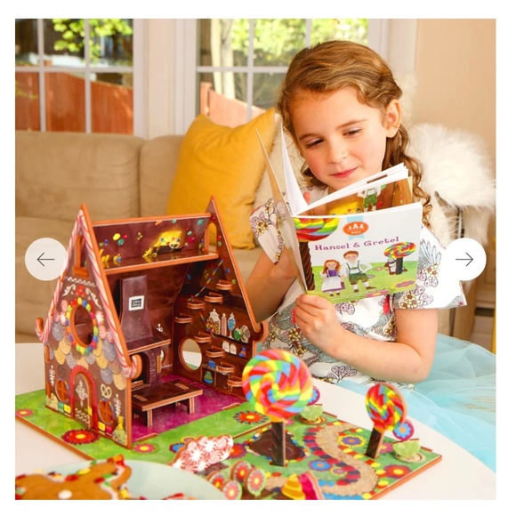 Storytime Toys Book + Play Set.  Hansel & Gretel - 34 Pieces - New - Picture 5 of 7